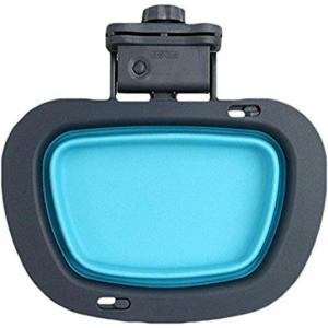 image:imageDexas Popware for Pets Collapsible Kennel Bowl Light Gray Round PW270432429GrayBlue