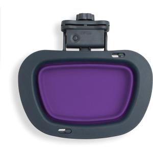 image:imageDexas Popware for Pets Collapsible Kennel Bowl Light Gray Round PW270432429GrayPurple