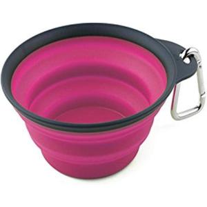 image:imageDexas Popware for Pets Collapsible Travel Cup Small GrayPink
