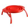 image:imageDexas POP Collapsible Silicone Colander 10 inch diameter Solid RedRed