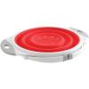 image:imageDexas POP Collapsible Silicone Colander 10 inch diameter Solid RedRedWhite
