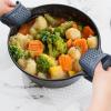 image:imageDexas PinchMitt Silicone Oven Mitt  Single Heat Resistant Glove to 450F NonSlip Grip Dishwasher Safe GrayGray