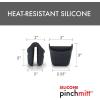 image:imageDexas PinchMitt Silicone Oven Mitt  Single Heat Resistant Glove to 450F NonSlip Grip Dishwasher Safe GrayGray