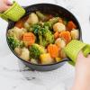 image:imageDexas PinchMitt Silicone Oven Mitt  Single Heat Resistant Glove to 450F NonSlip Grip Dishwasher Safe GrayGreen