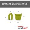 image:imageDexas PinchMitt Silicone Oven Mitt  Single Heat Resistant Glove to 450F NonSlip Grip Dishwasher Safe GrayGreen
