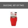image:imageDexas PinchMitt Silicone Oven Mitt  Single Heat Resistant Glove to 450F NonSlip Grip Dishwasher Safe GrayRed