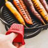 image:imageDexas PinchMitt Silicone Oven Mitt  Single Heat Resistant Glove to 450F NonSlip Grip Dishwasher Safe GrayRed