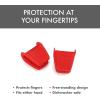 image:imageDexas PinchMitt Silicone Oven Mitt  Single Heat Resistant Glove to 450F NonSlip Grip Dishwasher Safe GrayRed