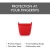 image:imageDexas PinchMitt Silicone Oven Mitt  Single Heat Resistant Glove to 450F NonSlip Grip Dishwasher Safe GrayRed