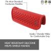 image:imageDexas Silicone Pot Handle Holder Heat Resistant Non Slip Grip for Hot Cookware Handles Dishwasher Safe Kitchen Accessory RedRed