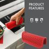 image:imageDexas Silicone Pot Handle Holder Heat Resistant Non Slip Grip for Hot Cookware Handles Dishwasher Safe Kitchen Accessory RedRed