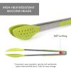 image:imageDexas Spoon amp Strain Tongs with Gravity open amp Close Operation 12 GrayGreen