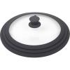 image:imageDexas FlexLid Universal Pan Lid Made from Tempered Glass and Silicone Fits cookware from 9  12 in diameterFits 125 Inch Pots