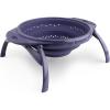 image:imageDexas POP Collapsible Silicone Colander 10 inch diameter Solid RedGray