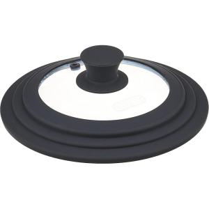 image:imageDexas FlexLid Universal Pan Lid Made from Tempered Glass and Silicone Fits cookware from 9  12 in diameterFits 5  8 Diameter