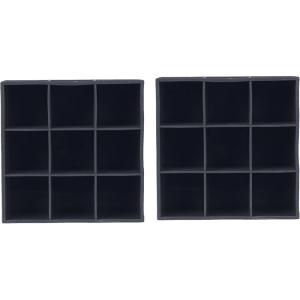 image:imageDexas Silicone Nine Cube Ice Cube Trays Set of Two RedGray